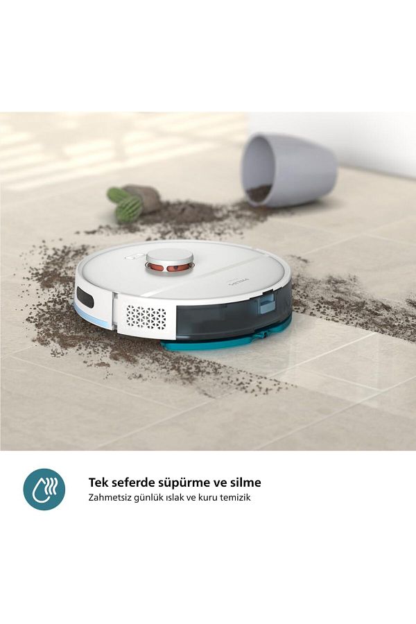 Philips Robot Süpürge-  Lazer Navigasyon, Otomatik Boşaltma İstasyon, 130 dakika Çalışma Süresi - Görsel 4