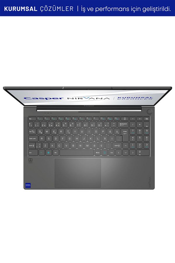 CASPER Nirvana X700.155H-BX00R-G-F Intel Ultra 7 155H 16GB RAM 2TB NVMe SSD 15.6" W11 Pro Laptop - Görsel 3