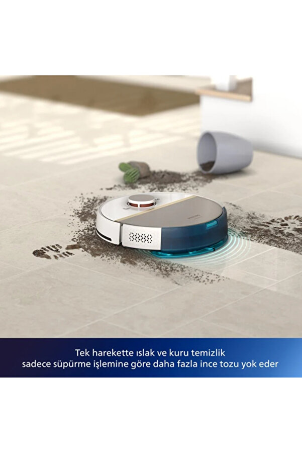Philips XU7000/02 HomeRun 7000 Serisi Aqua Islak ve Kuru Temizlik Robotu - Görsel 3