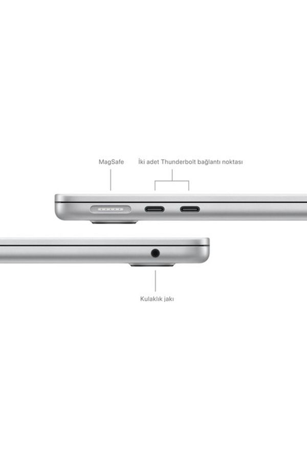 Apple Macbook Air M3 Çip 8gb 256gb Ssd Macos 13" Taşınabilir Bilgisayar Gümüş Mrxq3tu/a - Görsel 7