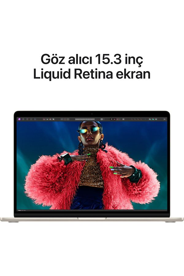 Apple Macbook Air M3 Çip 16gb 512gb Ssd 15.3 Inç Yıldız Işığı Mxd33tu/a - Görsel 5