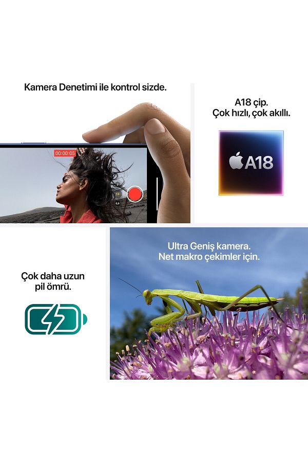 Apple iPhone 16 128GB Laciverttaş - Görsel 8