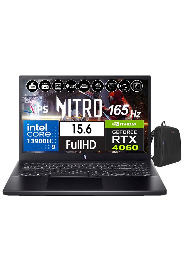 ACER Nitro 5 Anv15-51 V15 I9-13900h 96gb 4tb Ssd 8gb/rtx4060 W11pro 15.6" 165hz Fhd Nhqqeey00560