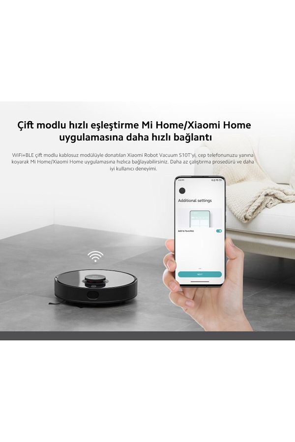 Xiaomi Lds Lazer Navigasyon Sistemi Akıllı Robot Süpürge Vacuum S10t 8000pa+xiaomi Redmi Watch5 - Görsel 3