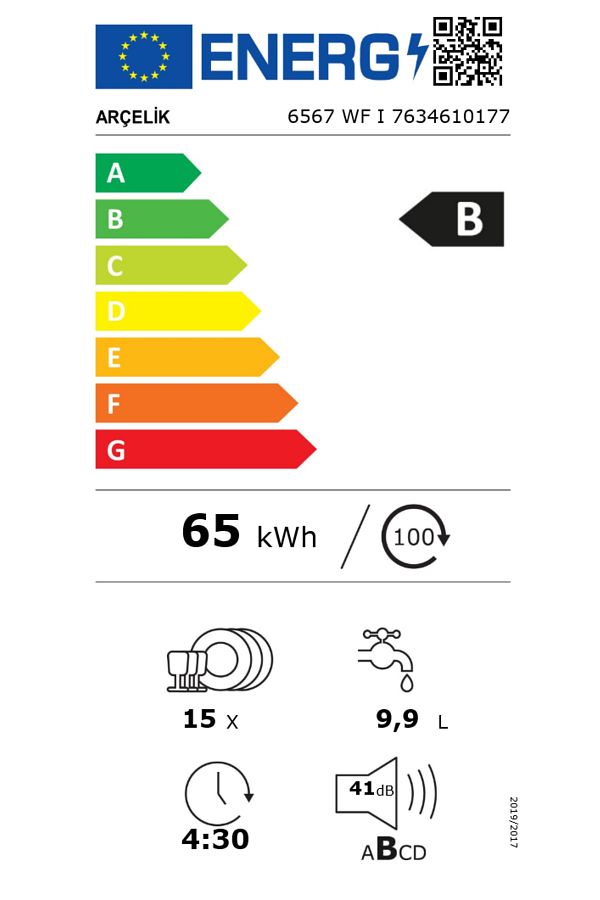 Arçelik 6567 WF I 11 Programlı Bulaşık Makinesi - Görsel 6
