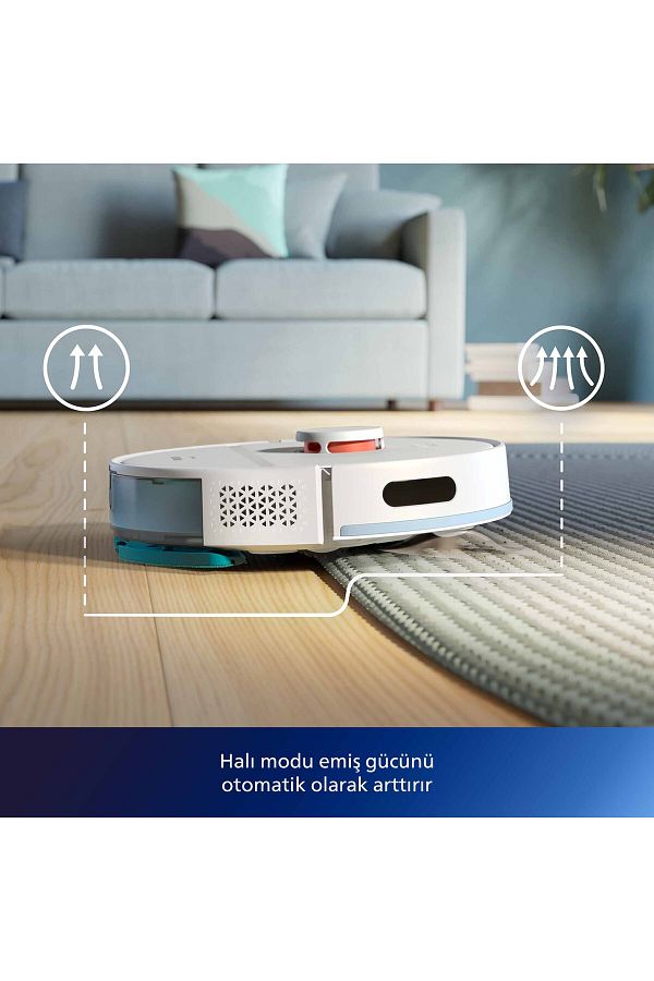 Philips 2000 Serisi Islak Kuru Moplu İstasyonlu Robot Süpürge, HomeRun Uygulaması, XU2100/20 - Görsel 11