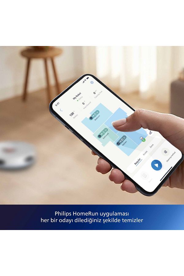 Philips 2000 Serisi Islak Kuru Moplu İstasyonlu Robot Süpürge, HomeRun Uygulaması, XU2100/20 - Görsel 5