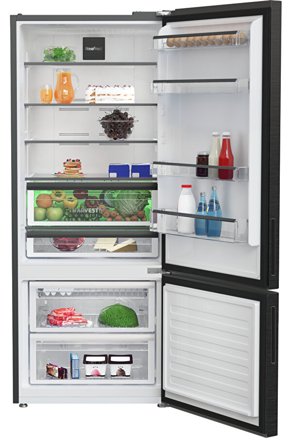 Beko 674580 EDI 74 CM RE VİZ YON LU 580 LT ANTRASİT BUZDOLABI YÜKSEK HACİMLİ - Görsel 3