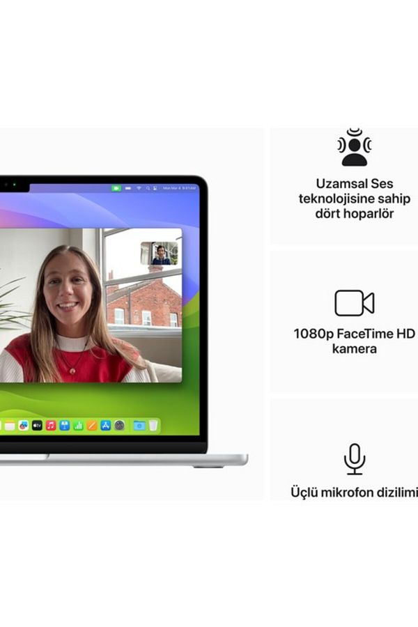Apple Macbook Air M3 Çip 8gb 256gb Ssd Macos 13" Taşınabilir Bilgisayar Gümüş Mrxq3tu/a - Görsel 6