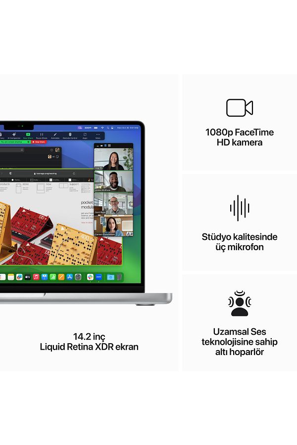 Apple Macbook Pro M3 Max 30c Gpu36gb 1tb Ssd 14 Inç Gümüş Mrx83tu/a - Görsel 5