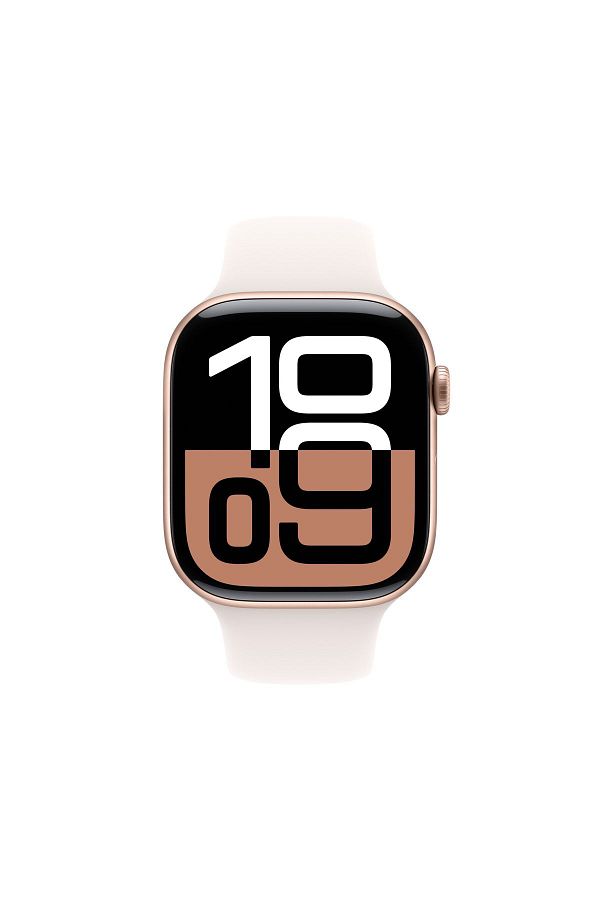 Apple Watch Series 10 GPS 46mm Rose Gold Aluminium Case with Light Blush Sport Band - M/L - Görsel 2