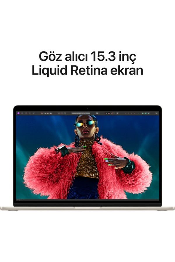 Apple Macbook Air M3 Çip 8gb 512gb Ssd 15.3 Inç Yıldız Işığı Mryt3tu/a - Görsel 5