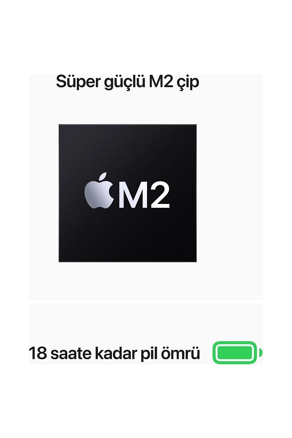 Apple Macbook Air M2 16gb 256gb Ssd Macos 13" Taşınabilir Bilgisayar Uzay Grisi Mc7u4tu/a - Görsel 5
