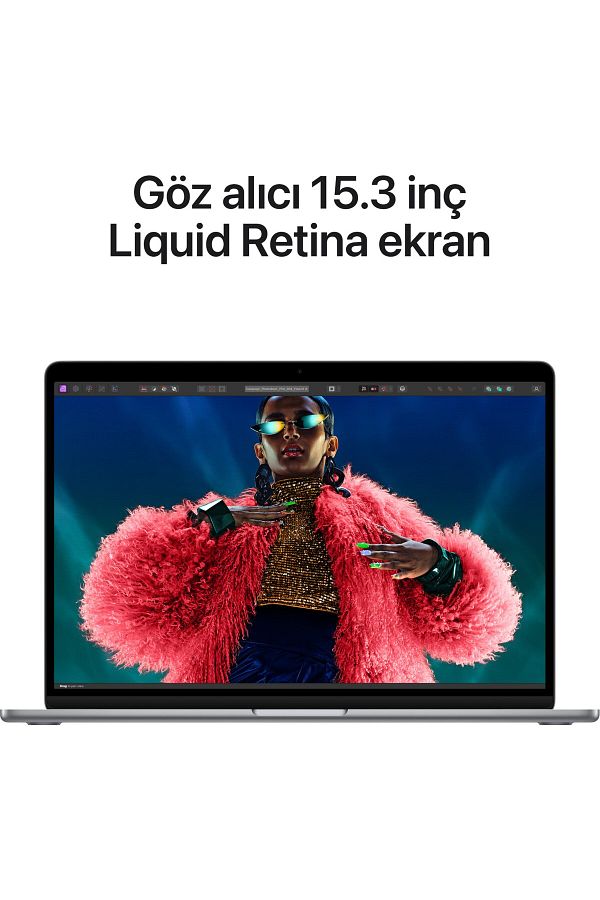 Apple Macbook Air M3 Çip 8gb 512gb Ssd 15.3 Uzay Grisi Mryn3tu/a - Görsel 5