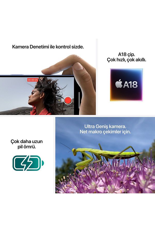 Apple iPhone 16 128GB Siyah - Görsel 8