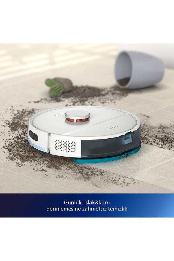 Philips 2000 Serisi Islak Kuru Moplu İstasyonlu Robot Süpürge, HomeRun Uygulaması, XU2100/20 - Görsel 9