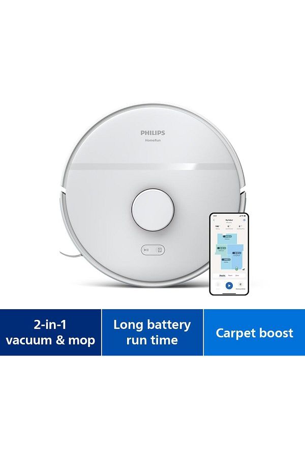 Philips Robot Süpürge Halı Modu 130 dakika Çalışma Süresi,  Lazer Navigasyon, - Görsel 4