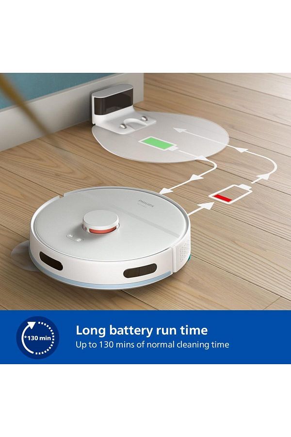 Philips Robot Süpürge Halı Modu 130 dakika Çalışma Süresi,  Lazer Navigasyon, - Görsel 2
