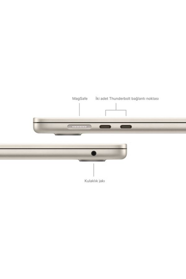Apple Macbook Air M3 Çip 8gb 256gb Ssd Macos 15" Taşınabilir Bilgisayar Yıldız Işığı Mryr3tu/a - Görsel 7