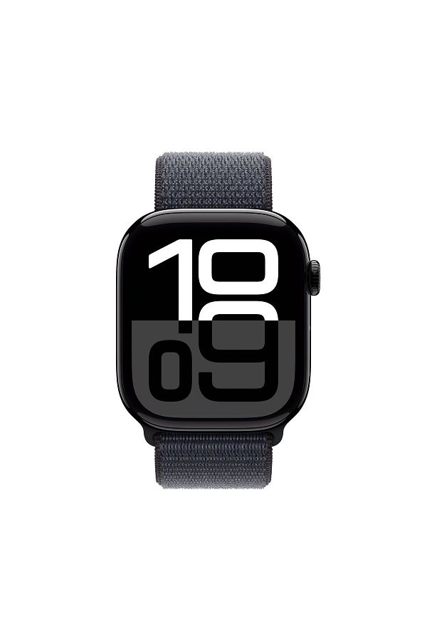 Apple Watch Series 10 GPS 46mm Jet Black Aluminium Case with Ink Sport Loop - Görsel 2