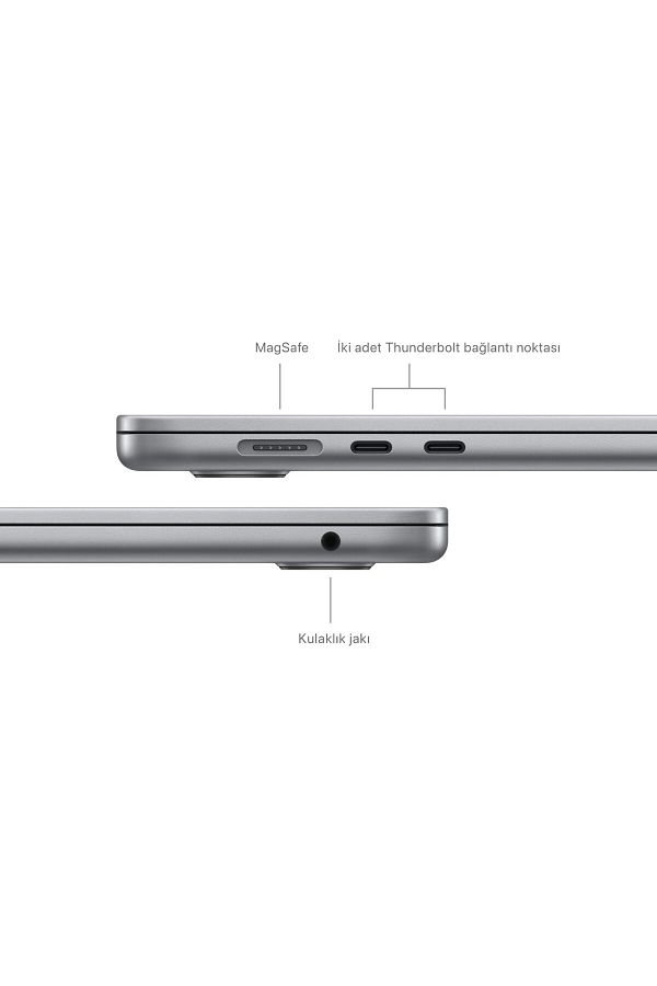 Apple Macbook Air M3 Çip 8gb 512gb Ssd 15.3 Uzay Grisi Mryn3tu/a - Görsel 7