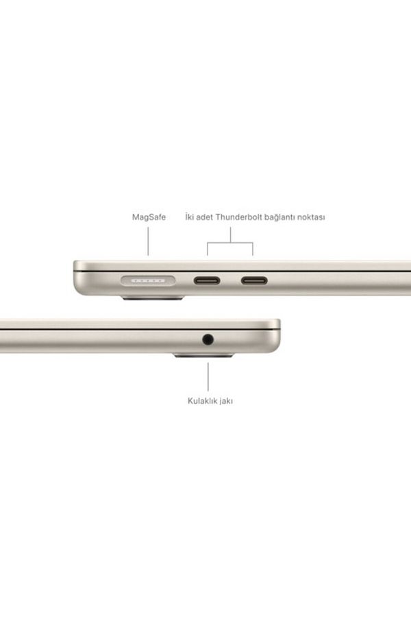 Apple Macbook Air M3 Çip 16gb 512gb Ssd Macos 13" Taşınabilir Bilgisayar Yıldız Işığı Mxcu3tu/a - Görsel 7