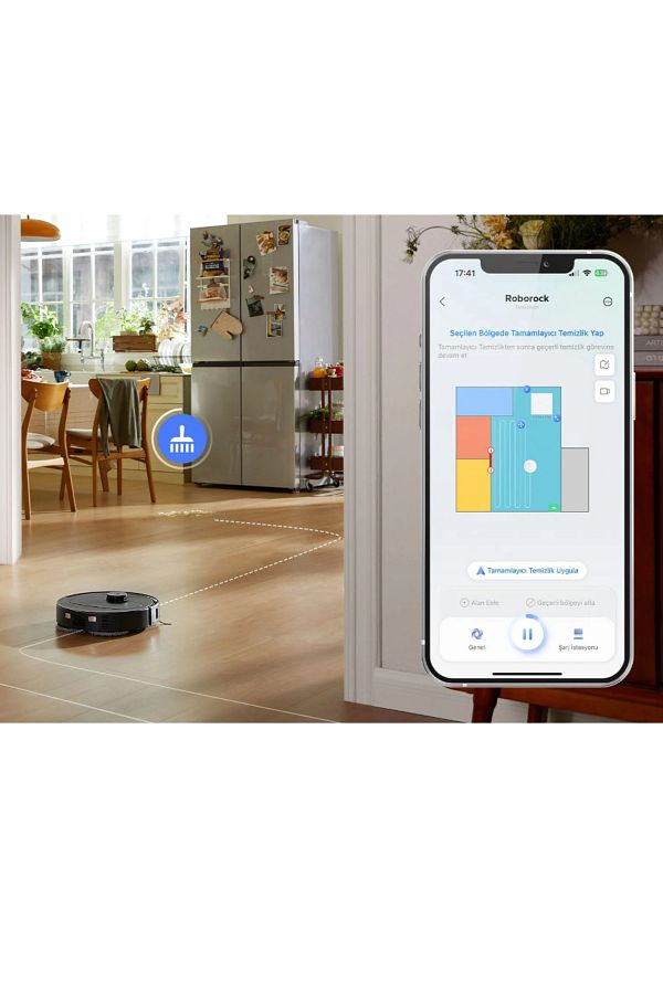 Roborock Ultra Premium Yapay Zekalı Revo Çöp I?stasyonlu Akıllı Robot Süpürge - Görsel 6