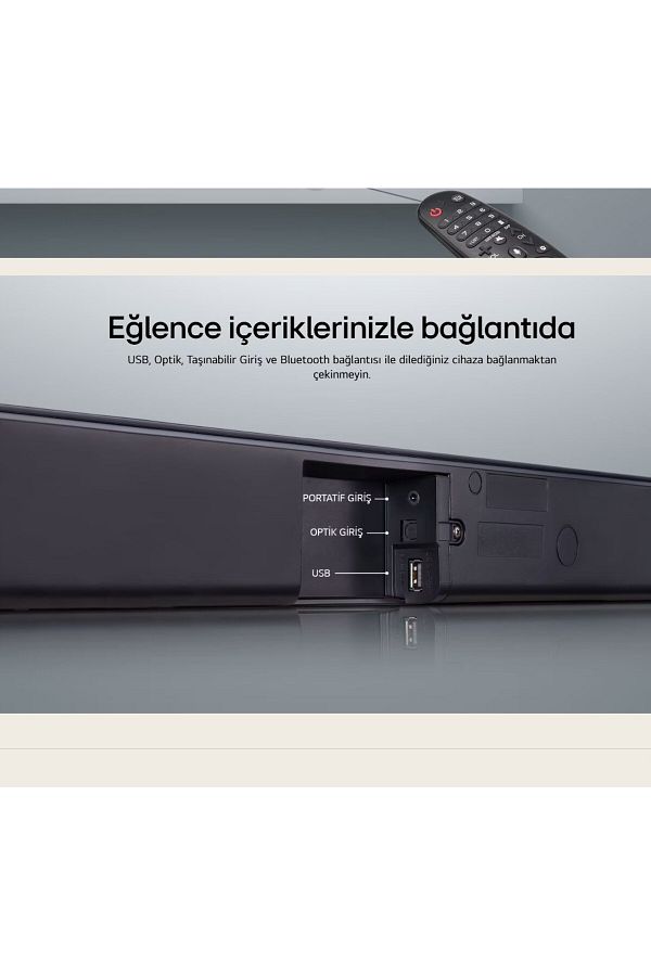LG Kablosuz üstün bas 2.1 Kanal 300w Soundbar Ses Sistemi , Optik USB -Bluetooth Kolay Bağlantı - Görsel 8