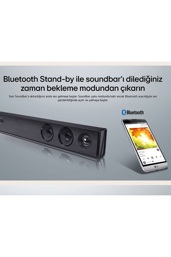 LG Kablosuz üstün bas 2.1 Kanal 300w Soundbar Ses Sistemi , Optik USB -Bluetooth Kolay Bağlantı - Görsel 6