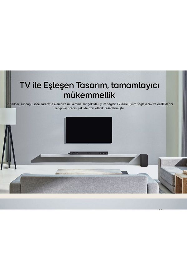 LG Kablosuz üstün bas 2.1 Kanal 300w Soundbar Ses Sistemi , Optik USB -Bluetooth Kolay Bağlantı - Görsel 5