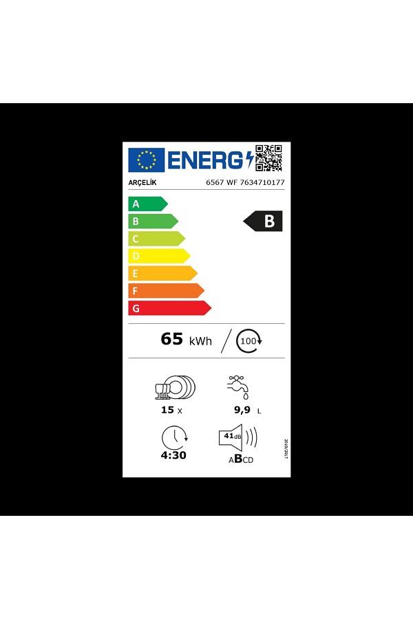 Arçelik 6567 Wf 6 Programlı Bulaşık Makinesi - Görsel 8