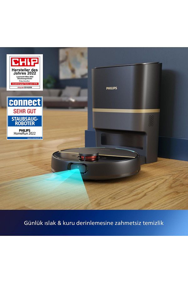 Philips Homerun 7100 Serisi Islak Kuru Moplu Toz Toplama Istasyonlu, 30 Gün Kapasiteli - XU7100/01 - Görsel 2