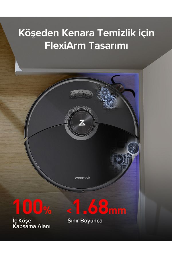 Roborock S8 Maxv Ultra Akıllı Robot Süpürge Siyah - Görsel 3