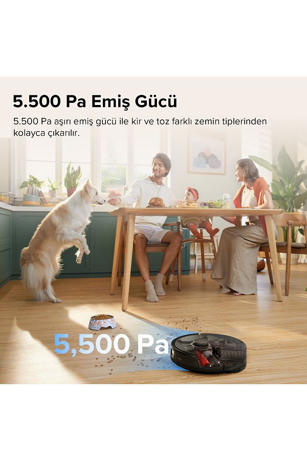 Roborock Vacuum Cleanner Q8 Max Robot Süpürge Siyah - Görsel 2