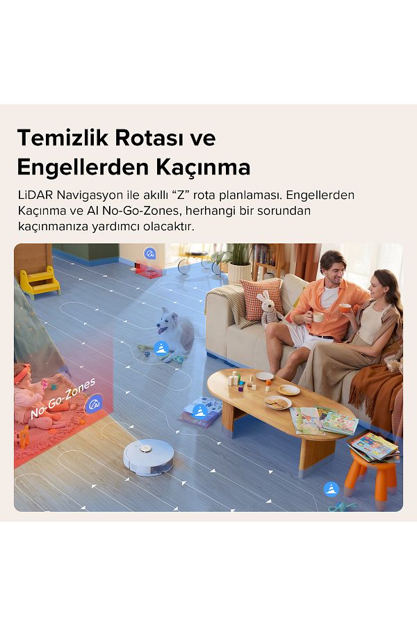 Roborock Vacuum Cleaner Q8 Max Robot Süpürge Beyaz - Görsel 6