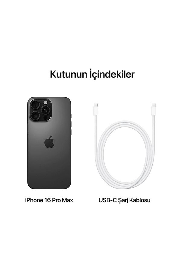 Apple iPhone 16 Pro Max 512GB Akıllı Telefon Siyah Titanium MYX03TU/A - Görsel 8