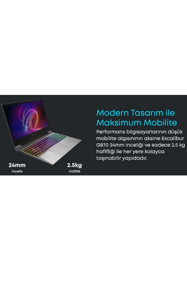 CASPER Excalibur i5 16 1TBRTX4060 BQB0P Laptop - Görsel 7
