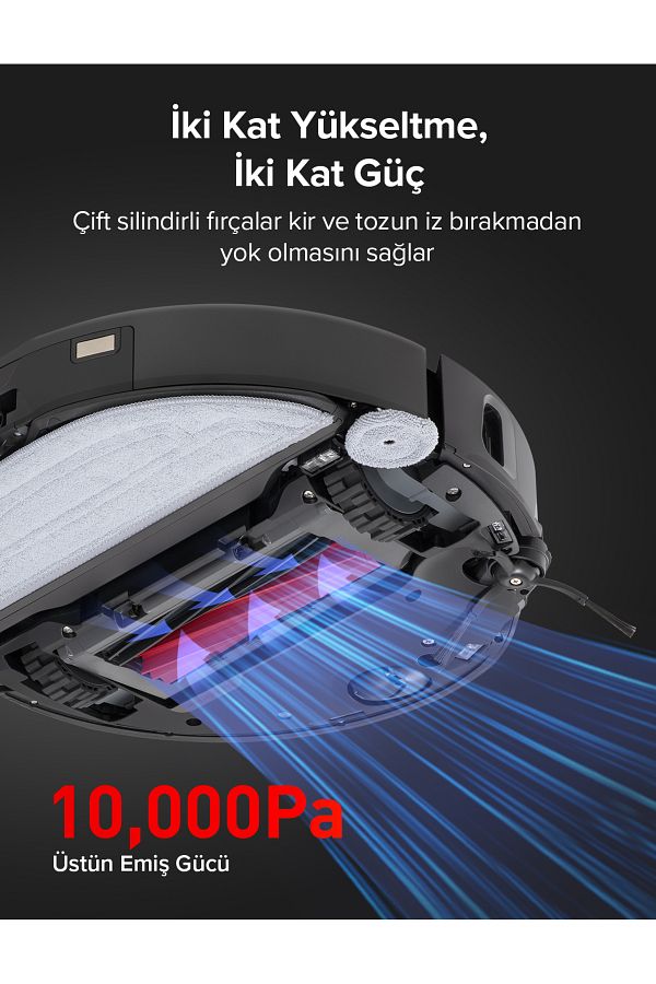 Roborock S8 Maxv Ultra Akıllı Robot Süpürge Siyah - Görsel 2