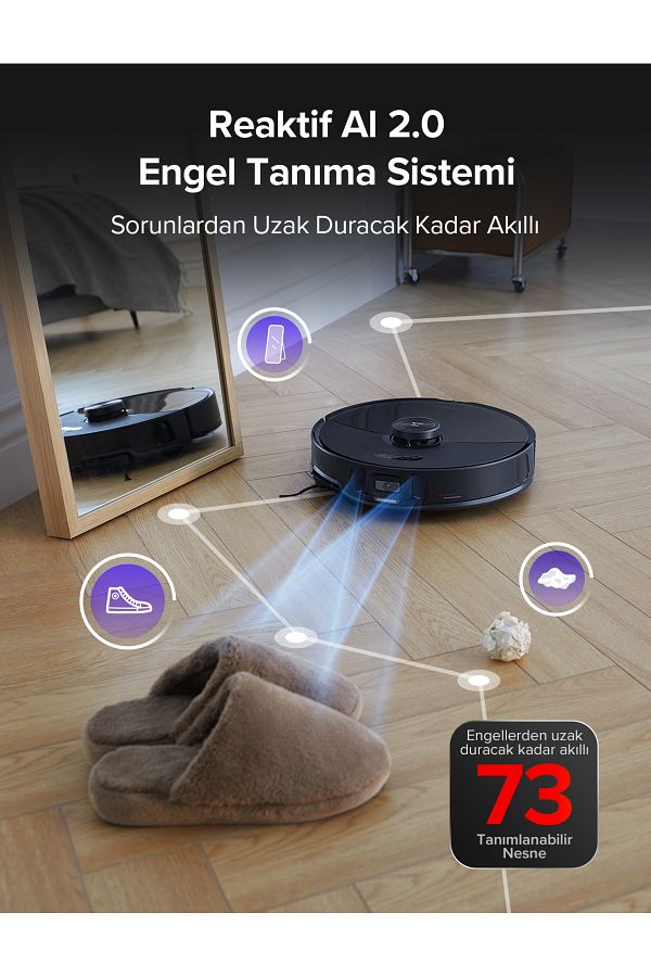 Roborock S8 Maxv Ultra Akıllı Robot Süpürge Siyah - Görsel 6