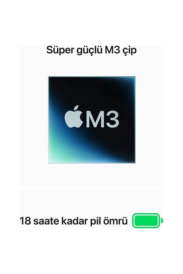 Apple Macbook Air M3 Çip 8gb 512gb Ssd 15.3 Inç Gümüş Mryq3tu/a - Görsel 4