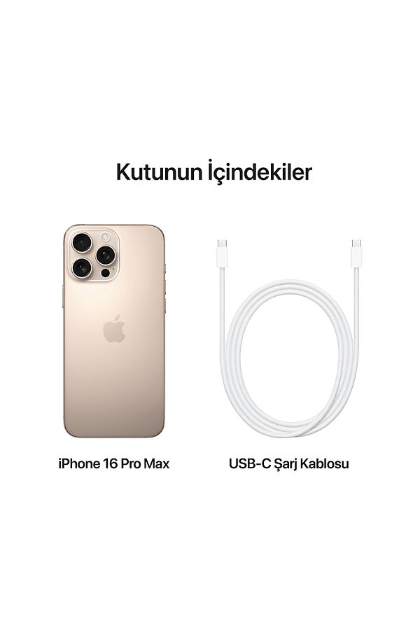 Apple iPhone 16 Pro Max 1TB Akıllı Telefon Desert Titanium MYX63TU/A - Görsel 8