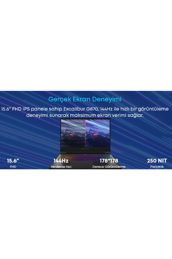 CASPER Excalibur i5 16 1TBRTX4060 BQB0P Laptop - Görsel 3