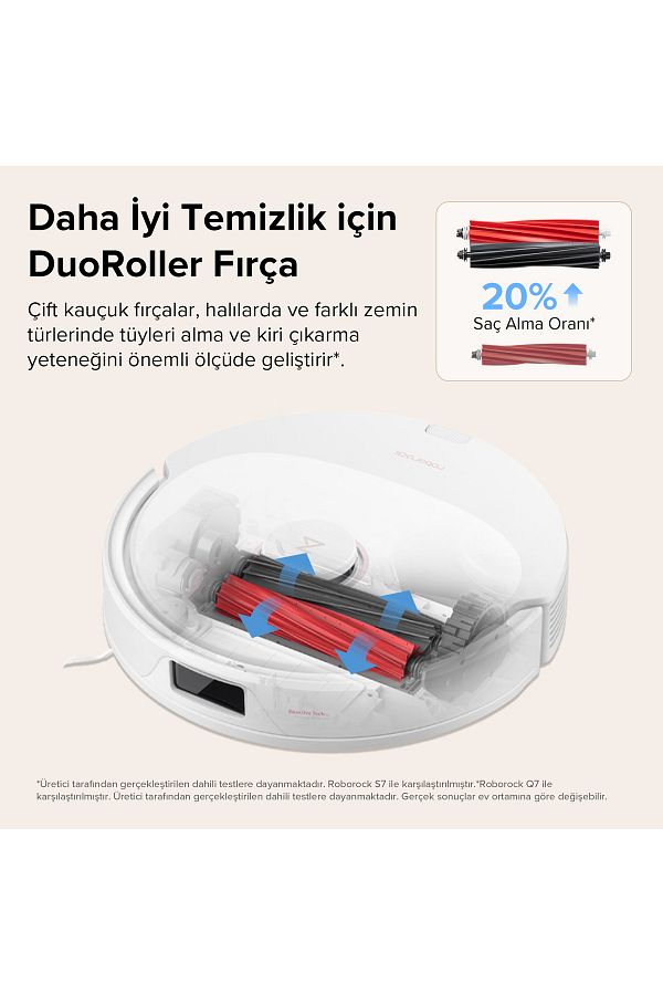 Roborock Vacuum Cleaner Q8 Max Robot Süpürge Beyaz - Görsel 4