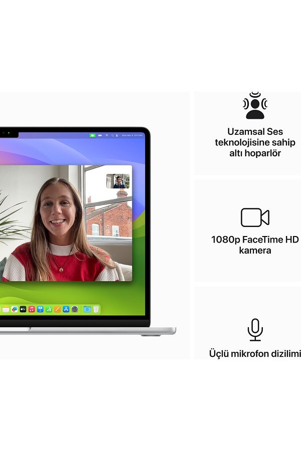 Apple Macbook Air M3 Çip 8gb 512gb Ssd 15.3 Inç Gümüş Mryq3tu/a - Görsel 6