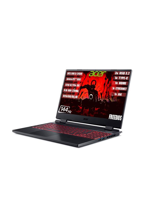 ACER Nitro 5 I5-12450h 16 Gb 512 Gb Ssd Rtx3050-4 Gb 15.6" Ips Fhd 144 Hz Freedos Nh.qfjey.007 165 - Görsel 3