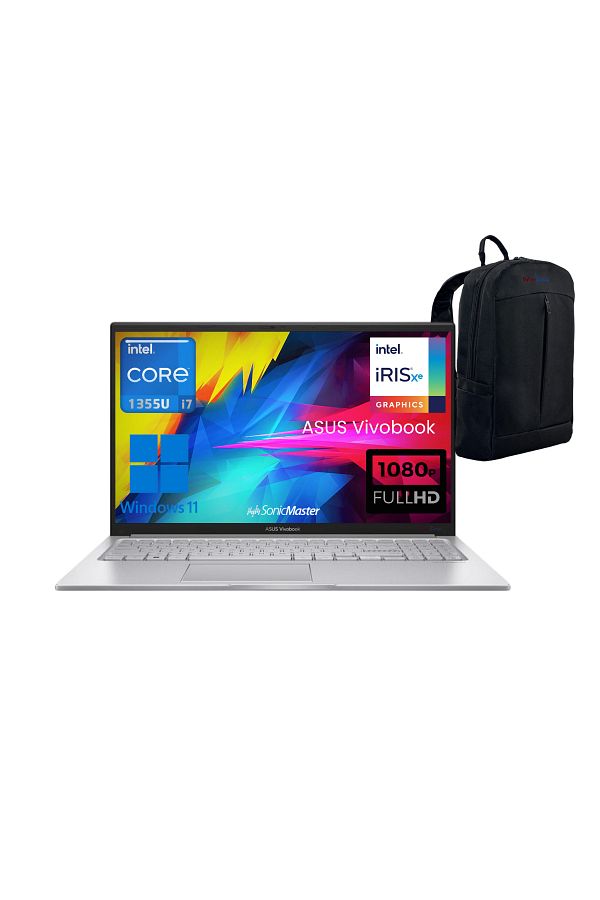 ASUS Vivobook 15 X1504VA-NJ396 i7-1355U 40GB 1TB SSD 15.6" FHD W11 Laptop - Wz Çanta Wz10