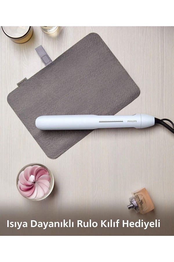 Philips Saç Düzleştirici Bhs520/00,bukle Özelliği,argan Yağı Katkılı,iyonik Bakım,kılıf Hediyeli - Görsel 6