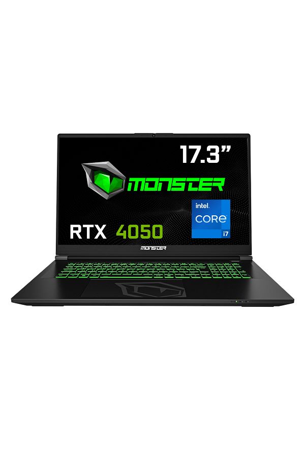 MONSTER Abra A7 V16.1.1 Intel Core i7 13700HX 16 gb RAM 1 tb SSD 6 gb RTX 4050 Windows 11 17,3" FHD 144 Hz