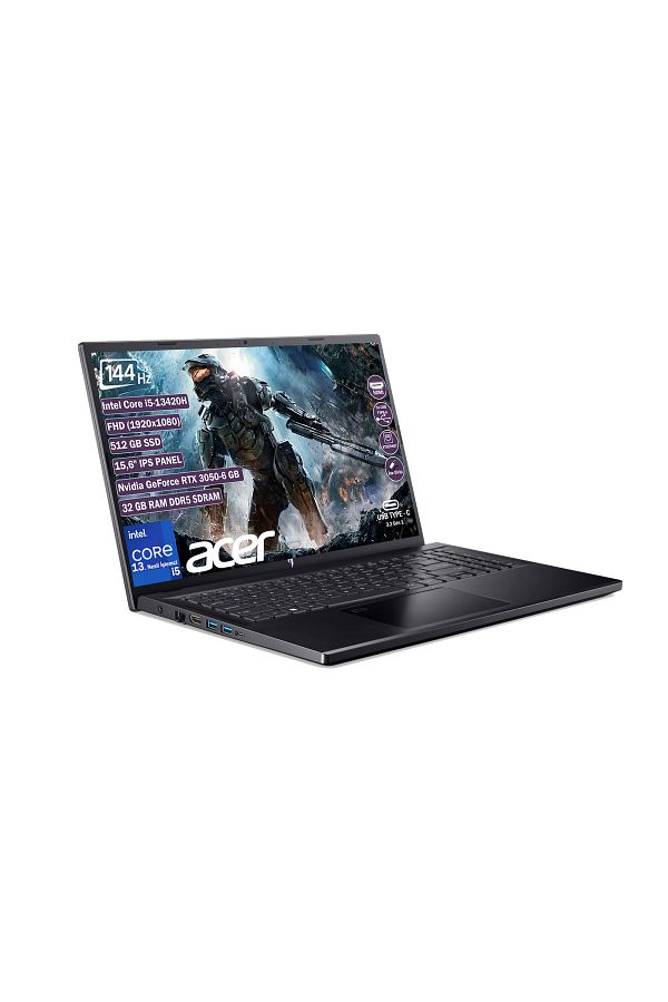 ACER Nitro V15 Anv15-51 I5 13420h 32gb 512gb Ssd Rtx3050-6gb Freedos 15.6'' Fhd Ips Nh.qncey.001 325 - Görsel 2