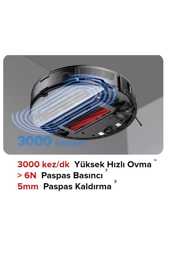 Roborock Mopping Akıllı Robot Süpürge Beyaz+ Yedek Parça - Görsel 3
